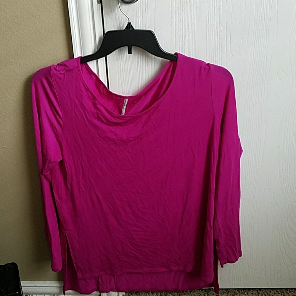 Magenta Tresics Stretchy Light Weight Shirt